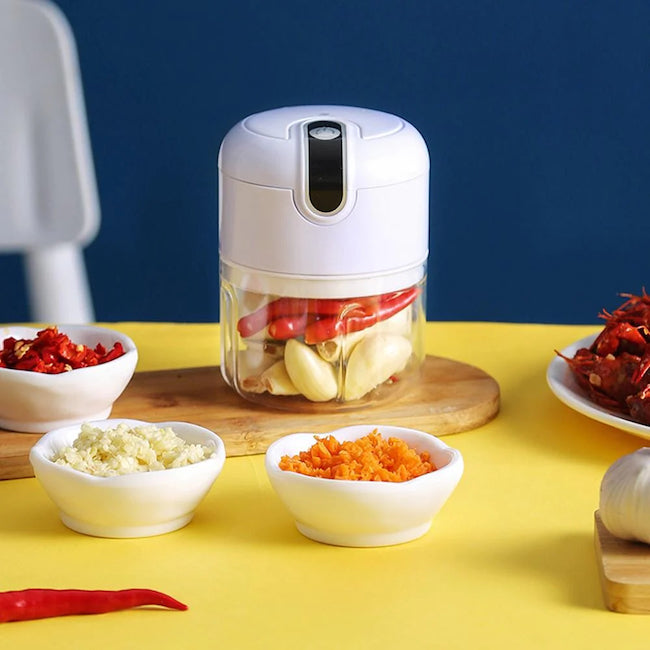 Tocator electric portabil, 250 ml, 3 lame de taiere