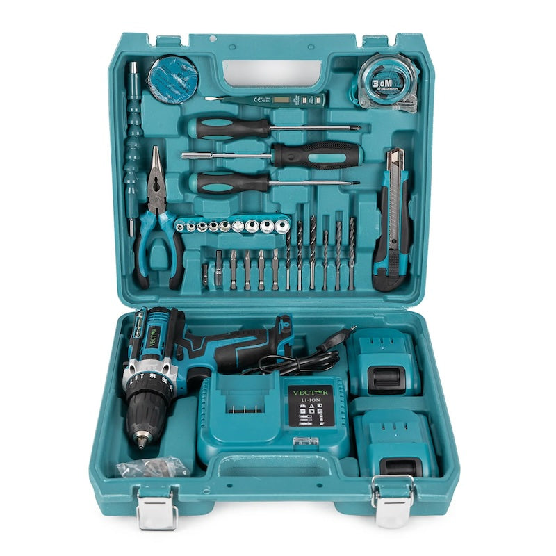 Trusa Bormasina 36V cu 2 acumulatori si incarcator si accesorii