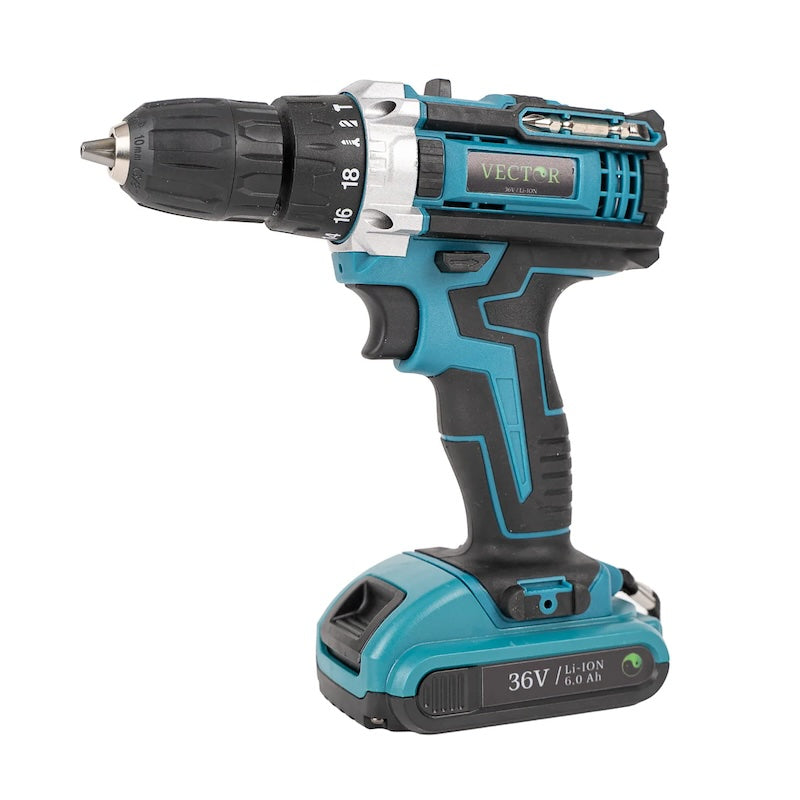 Trusa Bormasina 36V cu 2 acumulatori si incarcator si accesorii