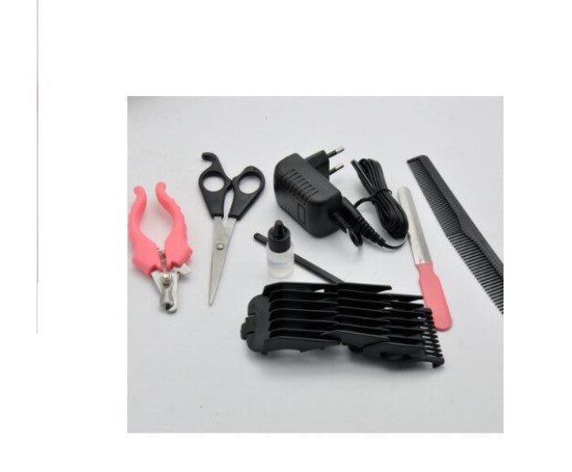 Set profesional pentru tuns animale – 7 piese, silentios, fără fir