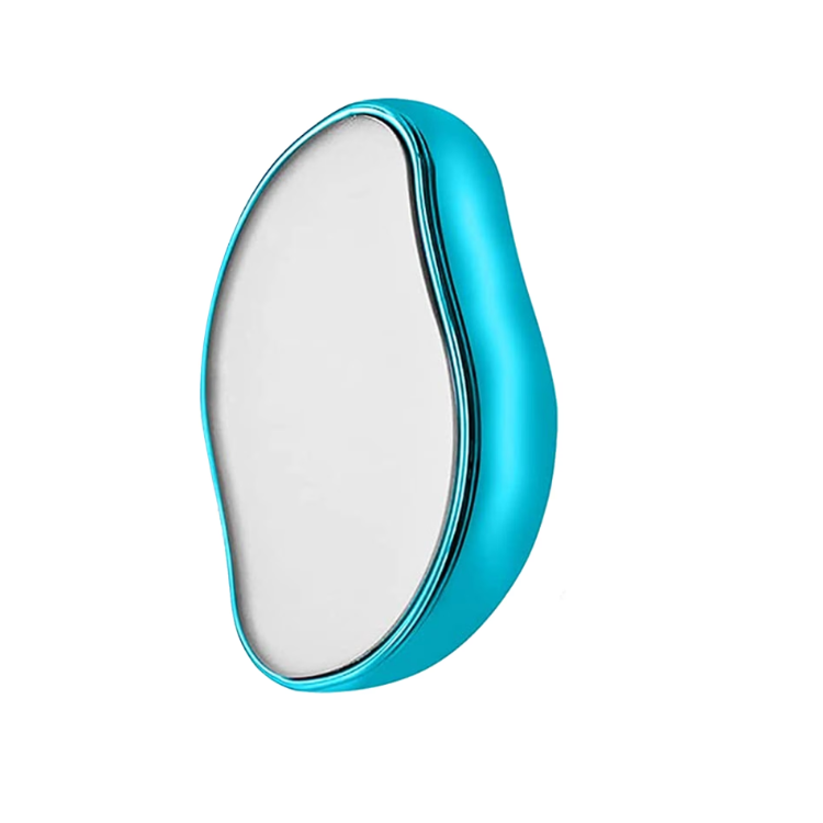 Epilator exfoliant portabil și reutilizabil, albastru – pentru îndepărtarea părului fără durere