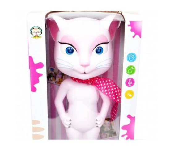 Set educativ: păturică stelute fosforescentă + pisică interactivă 30 cm