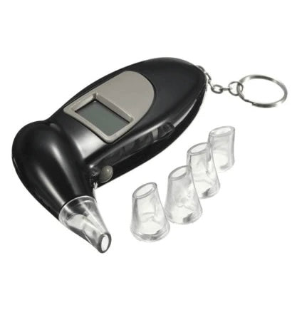 Alcooltest digital portabil cu 4 capete de rezervă – testare rapidă a alcoolemiei