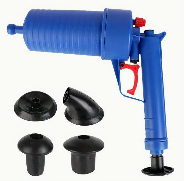 Aparat cu aer comprimat pentru desfundat scurgerile – 4 adaptoare incluse