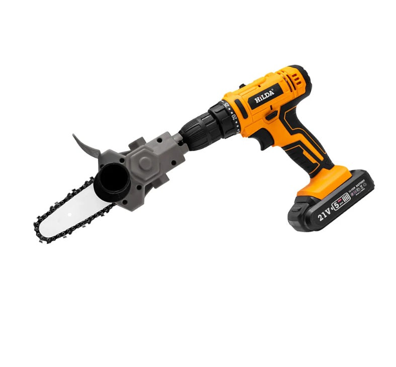 Adaptor tip drujbă pentru bormașină – mini-fierăstrău electric portabil