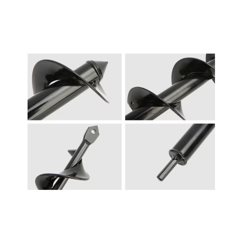 Burghiu de pământ 4x45 cm pentru bormașină și rotopercutor – ideal pentru plantare rapidă