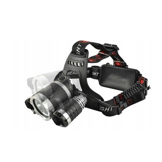 Lanterna pentru cap, 3 leduri, acumulatori