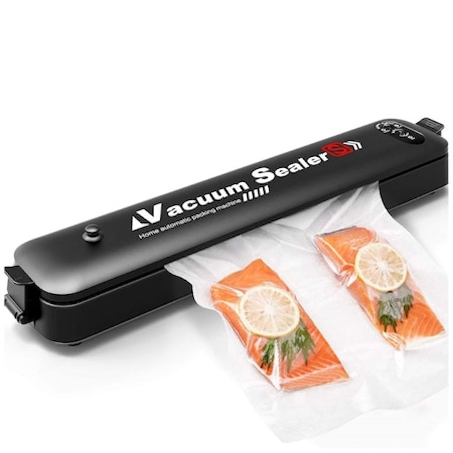Aparat pentru vidare si sigilare pungi, Vacuum Sealer, portabil, negru