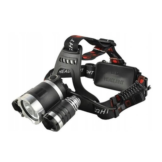 Lanterna pentru cap, 3 leduri, acumulatori