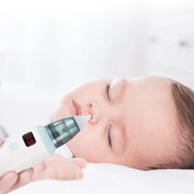 Aspirator Nazal electric pentru Copii cu trei nivele, pentru nas si urechi cu ecran led