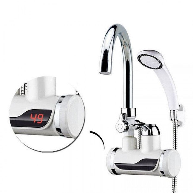 Robinet Electric pentru incalzit apa cu Dus si afisaj de temperatura
